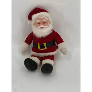 RARE Vintage 1984 DAKIN 12" SANTA CLAUS Plush with Rubber Face